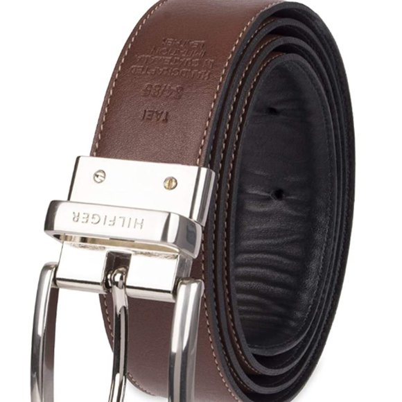 Men\'s double black brown belt